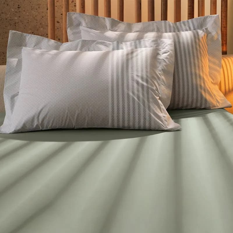 1,38M X 1,88M X 30CM-JOGO CAMA SIMPLES 3PC ALGODAO LUX 200F - GALLANT