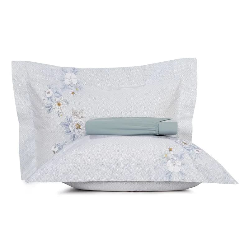 1,58M X 1,98M X 38CM-JOGO CAMA SIMPLES 3PC ALGODAO LUX 200F - AMORATA