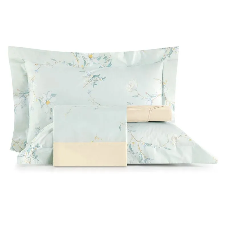 1,93M X 2,03M X 40CM-JOGO CAMA SIMPLES 3PC ALGODAO LUX 200F - MAGNOLIAS