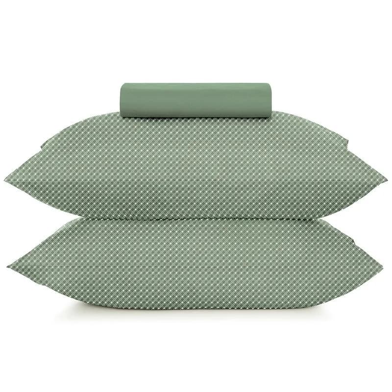 1,93M X 2,03M X 40CM-JOGO CAMA SIMPLES 3PC TOQUE ACETINADO - SLIM ORGANIC