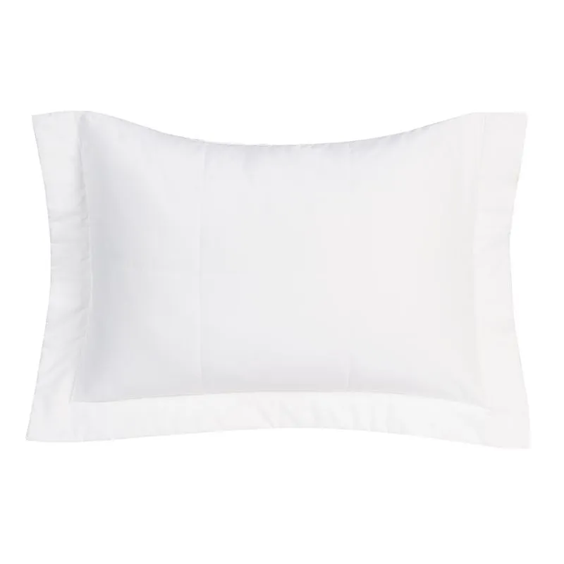 50CM X 70CM C/ 3 ABAS DE 7CM-PORTA TRAVESSEIRO TOQUE ACETINADO SOUFFLE - BRANCO