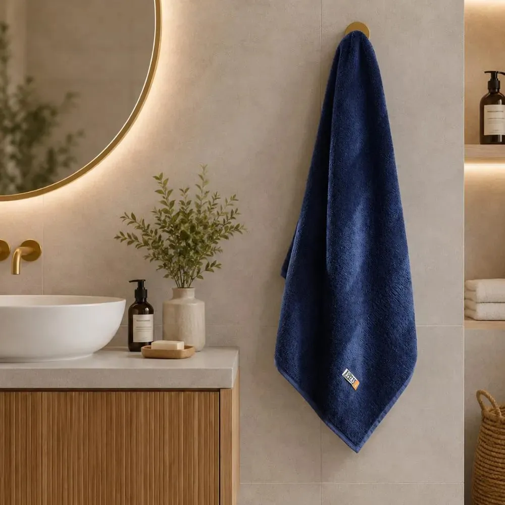 80CM X 1,60M-TOALHA BANHAO AMALFI - AZUL DEEP