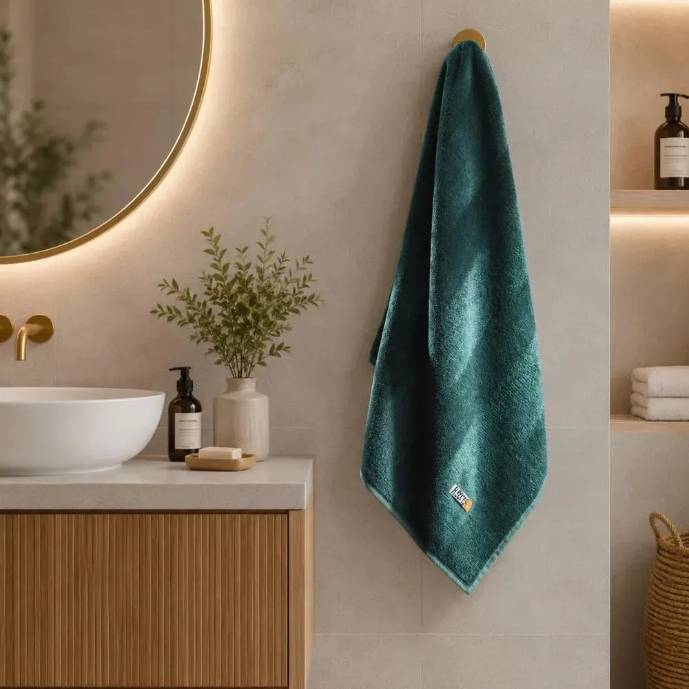 80CM X 1,60M-TOALHA BANHAO AMALFI - VERDE JASPER