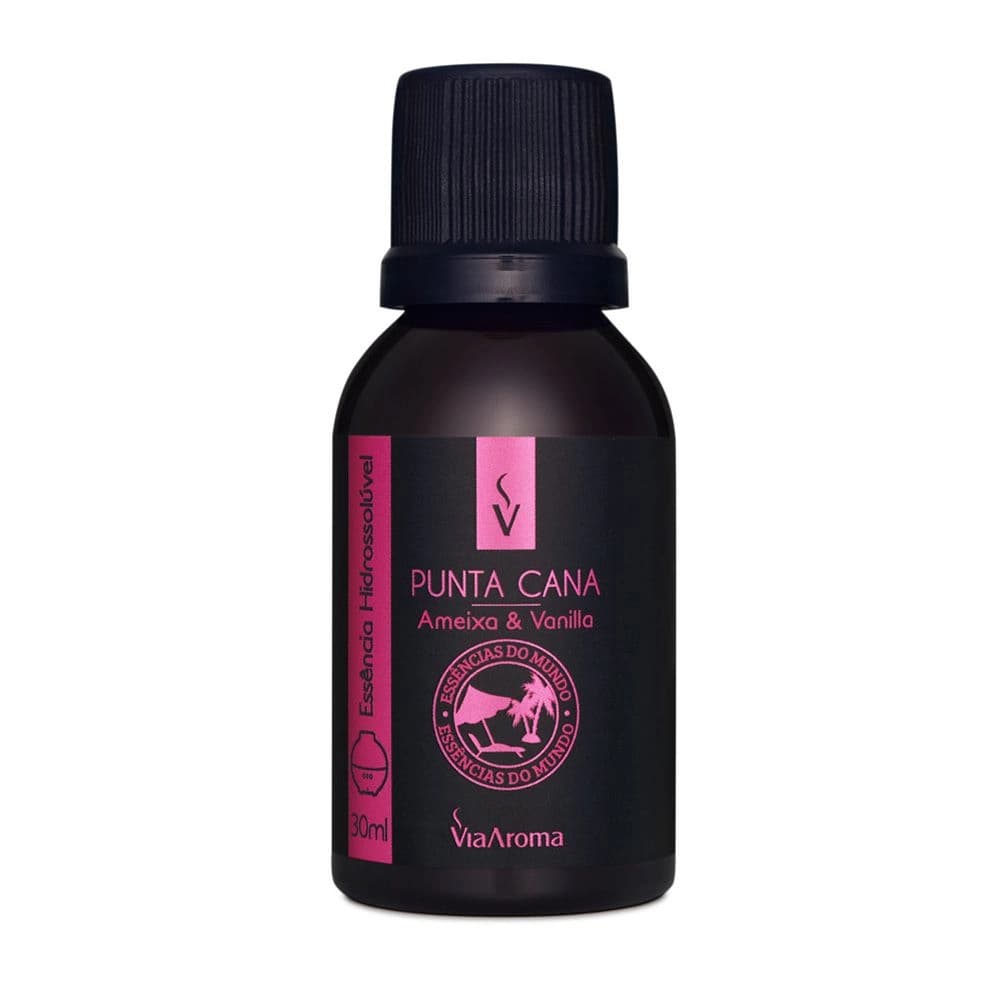 ESSENCIA HIDROSSOLUVEL VIA AROMA 30ML MUNDO PUNTA CANA AMEIXA E VANILLA