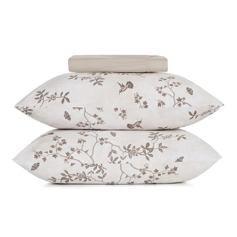 JOGO CAMA SIMPLES CASAL 3PC MALHA 100% ALGODAO - PARADISE -1,38M X 1,88M X 30CM