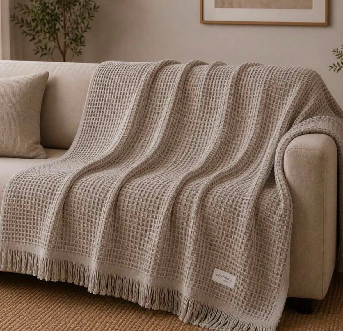 MANTA PIQUET COMFORT CAPUCCINO 1,50 X 2,00 M