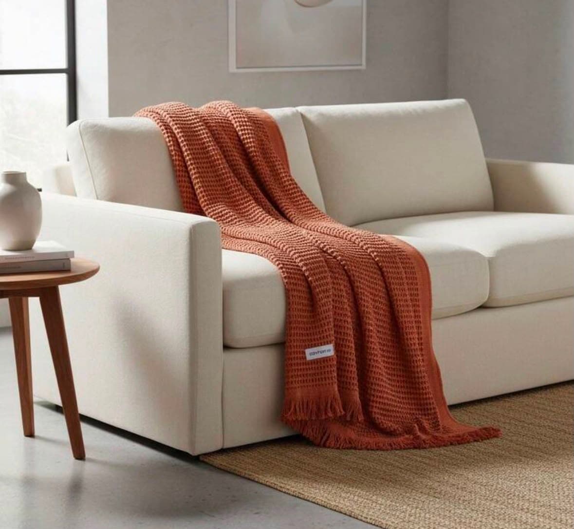 MANTA PIQUET COMFORT TERRACOTA 1,50 X 2,00 M