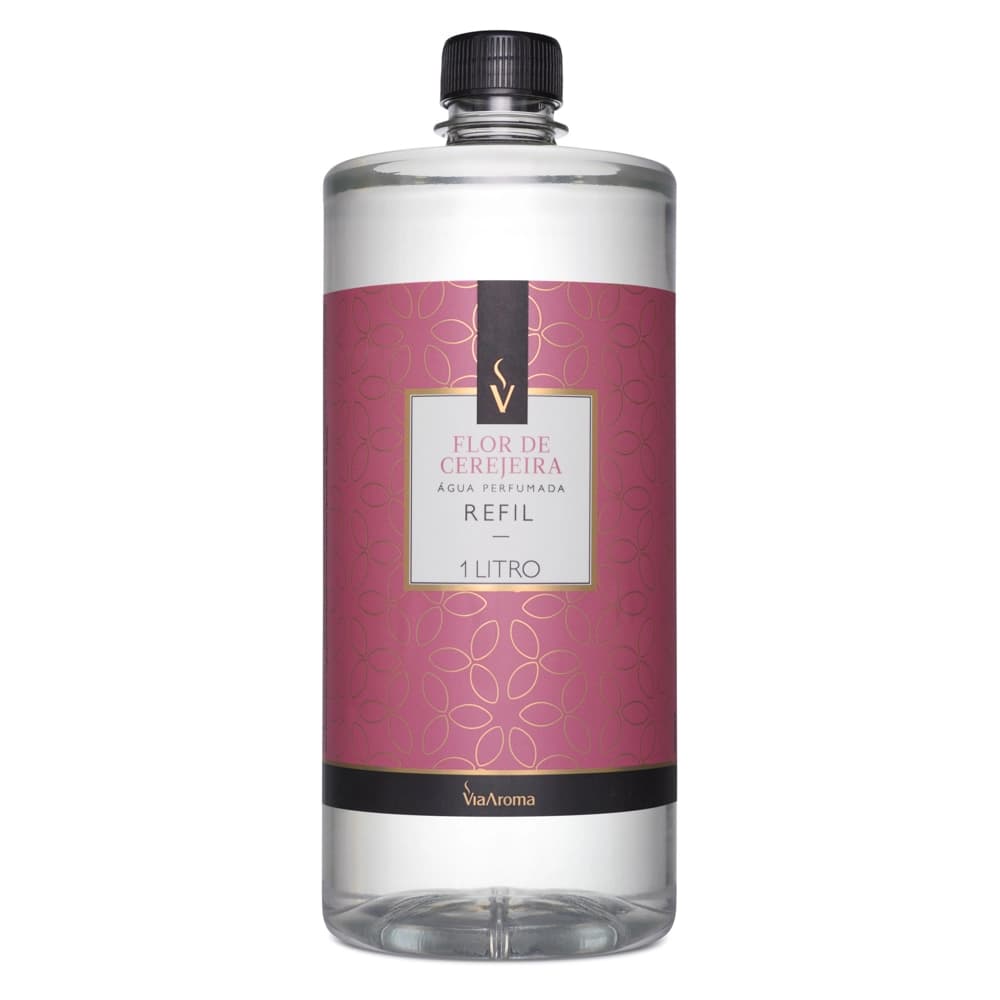 REFIL VIA AROMA 1LT AGUA PERF. CLASSICA FLOR DE CEREJEIRA