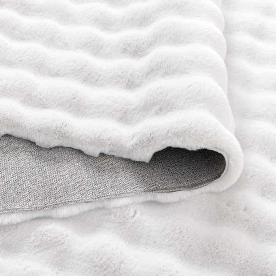 TAPETE PELE BUBBLE 0,60 X 1,20 BRANCO/UNICO-7908773750777