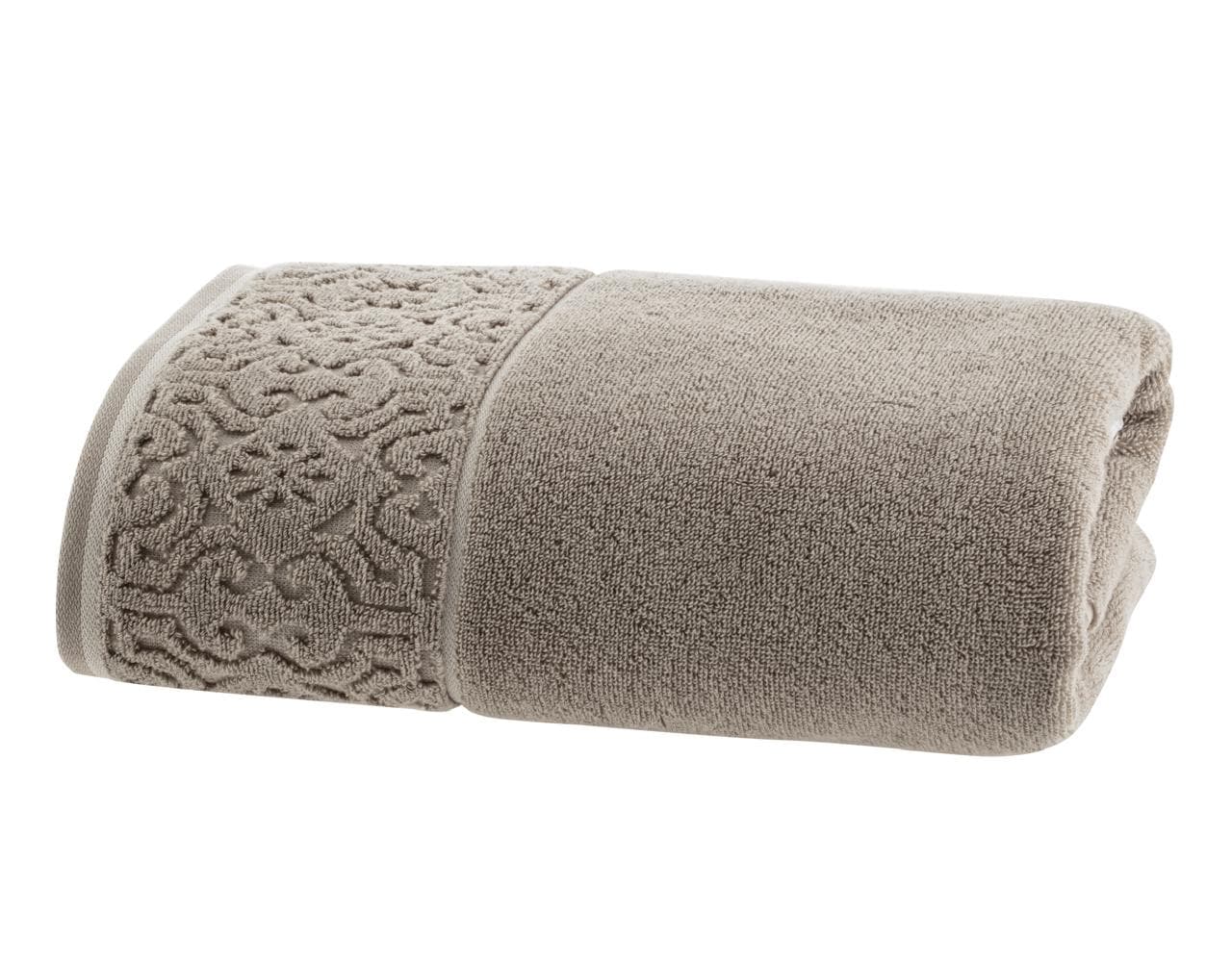 TOALHA BANHAO SUPER SOFT ARABESCO ZERO TWIST CORTT BEGE 80 cm X 1,50 m