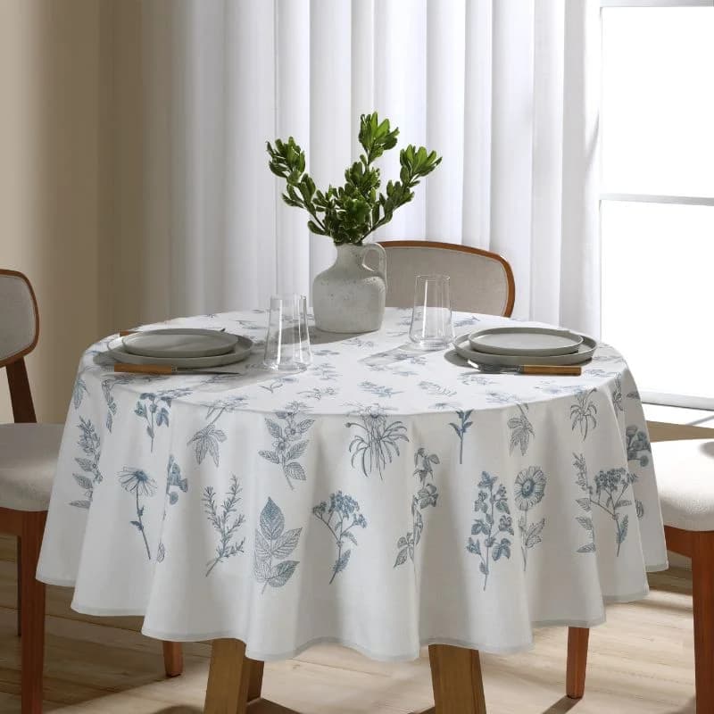 TOALHA DE MESA DOHLER CLEAN RENOVA ESTAMPADO DIGITAL 1,80M CIANA D UNICA